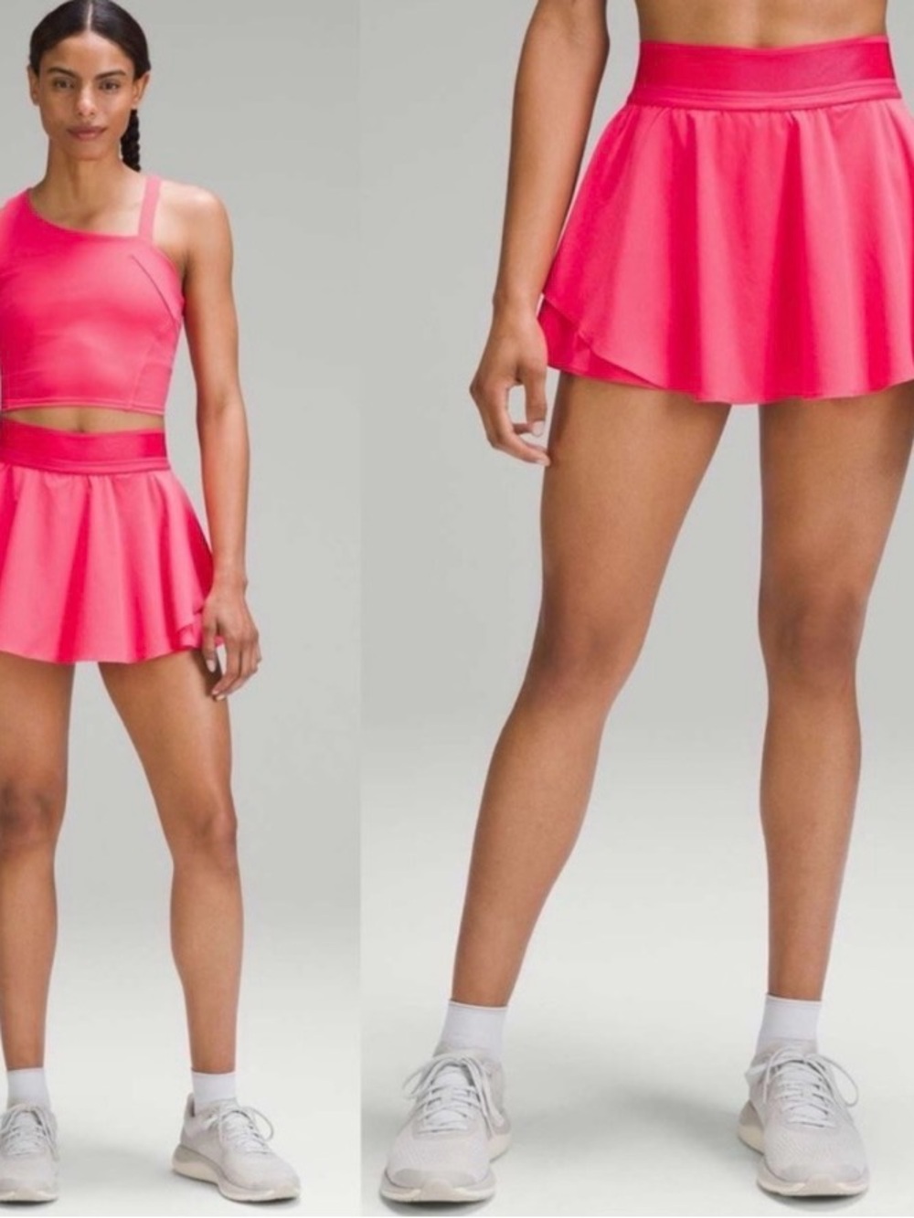 Lululemon Court Rival High-Rise Pink Tennis Skort